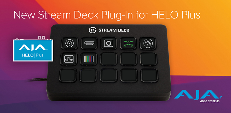 AJA, HELO Plus için Ücretsiz Stream Deck Eklentisini Yayınladı